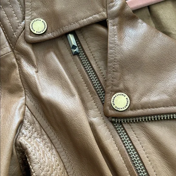 BCBG Leather Moto Jacket - Picture 9 of 9